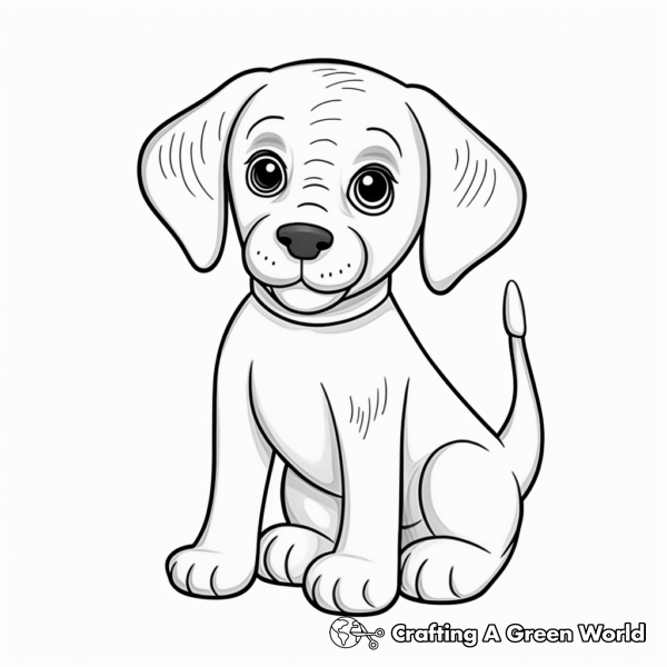 Beagle Puppy Coloring Pages - Free &amp; Printable!