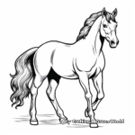 Beautiful Arabian Horse Coloring Pages 4