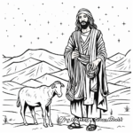 Bedouin Shepherd Under Starry Night Coloring Pages 2