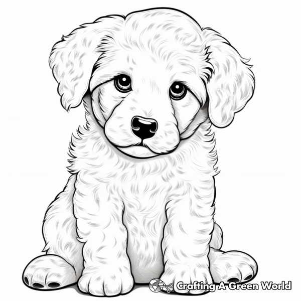 Puppy Face Coloring Pages - Free &amp; Printable!