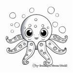 Blue-Ringed Octopus Coloring Sheets 4