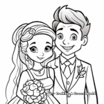 Bride and Groom Preparation Coloring Pages 2