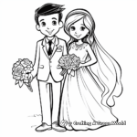 Bride and Groom Preparation Coloring Pages 3
