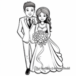 Bride and Groom Preparation Coloring Pages 4
