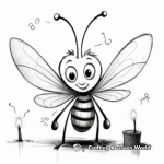 Brilliant Firefly Lighting Up Coloring Pages 1