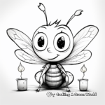 Brilliant Firefly Lighting Up Coloring Pages 3