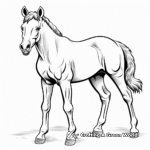 Brown Horse Coloring Sheets 1