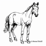 Brown Horse Coloring Sheets 2