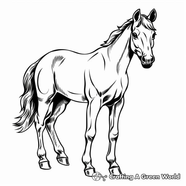 Horse Coloring Pages - Free &amp; Printable!