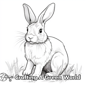 Realistic Rabbit Coloring Pages - Free & Printable!