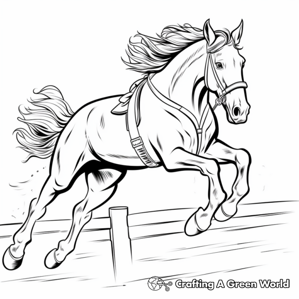 Bucking Horse Coloring Pages - Free & Printable!