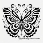 Butterfly Mandala Coloring Sheets 2