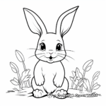 Cartoon Rabbit Coloring Pages for Kids 1