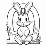 Cartoon Rabbit Coloring Pages for Kids 4