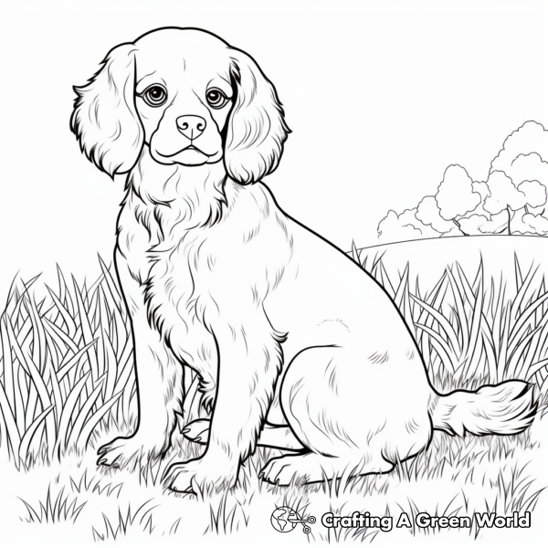 Cavalier King Charles Spaniel Coloring Pages - Free &amp; Printable!