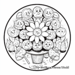 Celebrate Summer with Ice Cream Mandala Coloring Pages 3