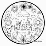 Celebrate Summer with Ice Cream Mandala Coloring Pages 4