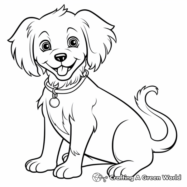 Cavalier King Charles Spaniel Coloring Pages - Free &amp; Printable!
