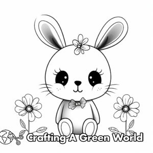 Simple Bunny Coloring Pages - Free &amp; Printable!