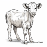 Charolais Dairy Cow Coloring Pages 3