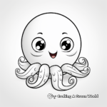 Child-Friendly Animated Octopus Coloring Pages 3