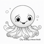 Child-Friendly Animated Octopus Coloring Pages 4