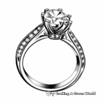 Classic Diamond Ring Coloring Pages 1