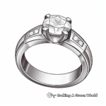 Classic Diamond Ring Coloring Pages 2