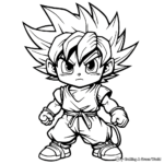 Classic Goku Coloring Pages 3