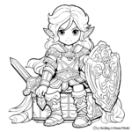 Classic Link Character Coloring Pages 3