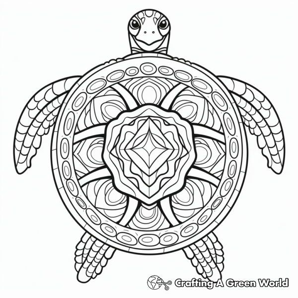 Free Printable Turtle Mandala Coloring Page Free Printable Turtle Mandala Coloring Page