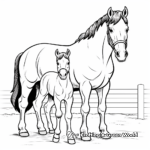 Clydesdale Horse Coloring Pages for Kids 2