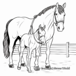 Clydesdale Horse Coloring Pages for Kids 3