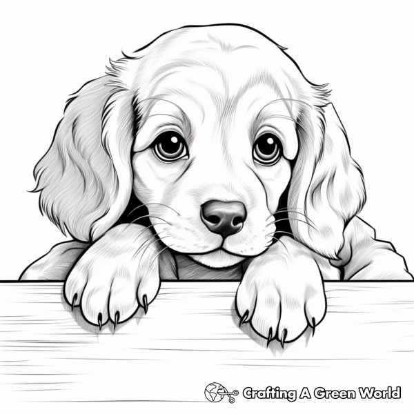 Puppy Face Coloring Pages - Free &amp; Printable!