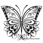 Colorful Butterfly Summer Mandala Coloring Pages 4