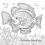 Colorful Coral Reef Fish Coloring Pages 1