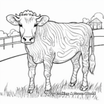 Creative Abstract Dairy Cow Coloring Pages 4