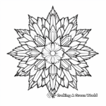 Crystal Mandala Coloring Pages 1