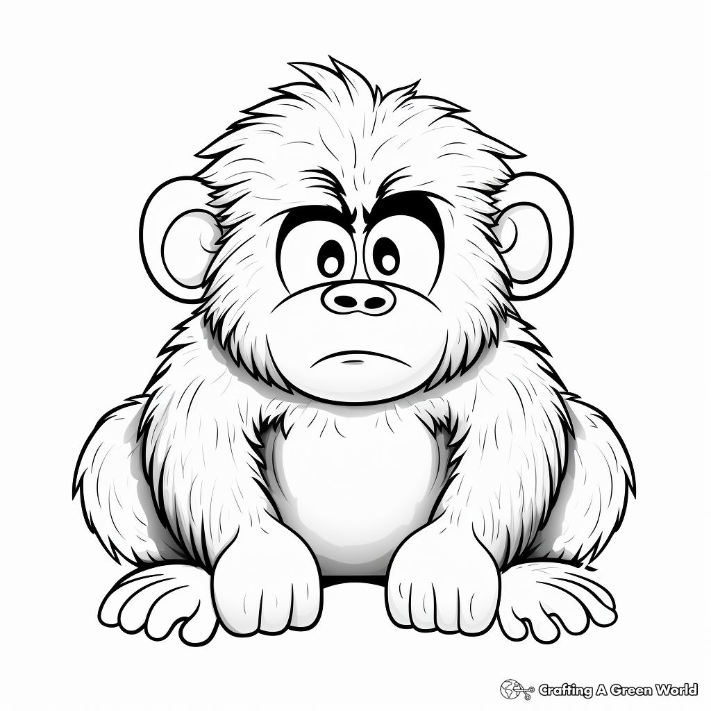 Free Printable Grumpy Monkey Coloring Pages