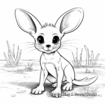 Cute Baby Kangaroo Rat Coloring Pages 3