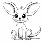 Cute Baby Kangaroo Rat Coloring Pages 4