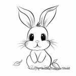 Cute Bunny Rabbit Coloring Pages 2