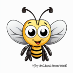 Cute Cartoon Firefly Coloring Pages for kids 1
