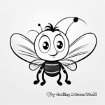 Cute Cartoon Firefly Coloring Pages for kids 3