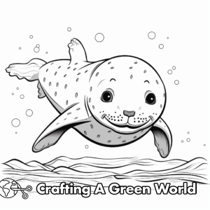 Leopard Seal Coloring Pages - Free &amp; Printable!