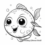 Cute Pufferfish Coloring Pages for Children 2