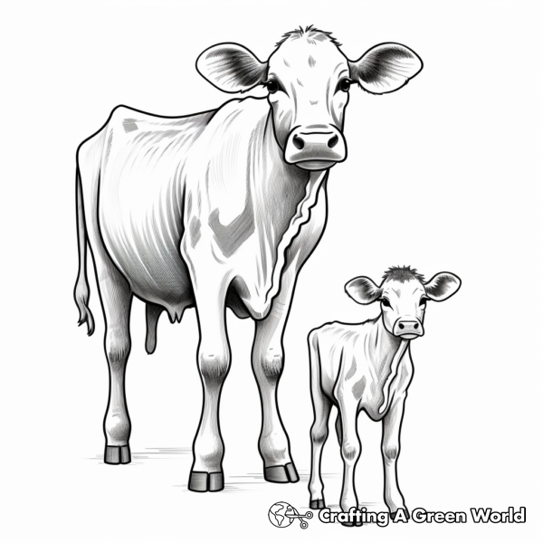 Dairy Cow Coloring Pages - Free & Printable!
