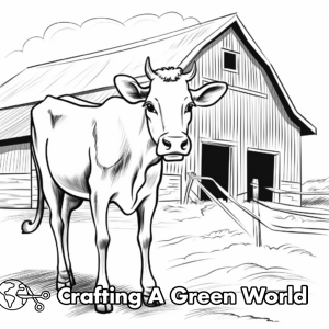 Dairy Cow Coloring Pages - Free &amp; Printable!