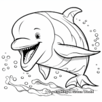 Delightful Dolphin Coloring Pages 4