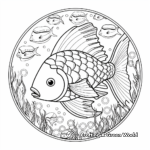Detailed Clown Fish Mandala Coloring Pages for Adults 1